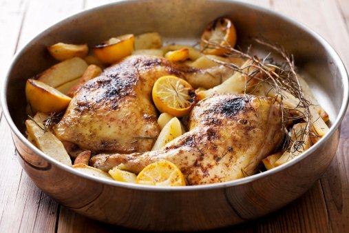 Baked chicken with potatoes Baked chicken with potatoes