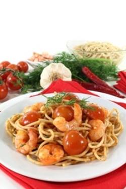 Spaghetti with Shrimps Spaghetti with Shrimps