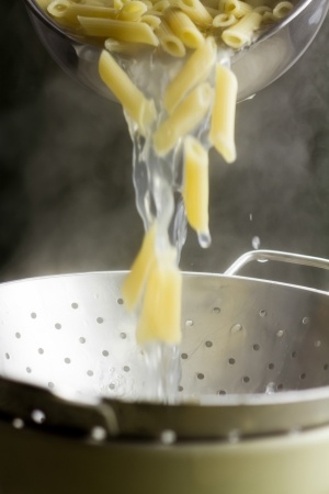 Draining Pasta Draining Pasta
