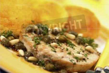 Swordfish with Pine Nuts Swordfish with Pine Nuts
